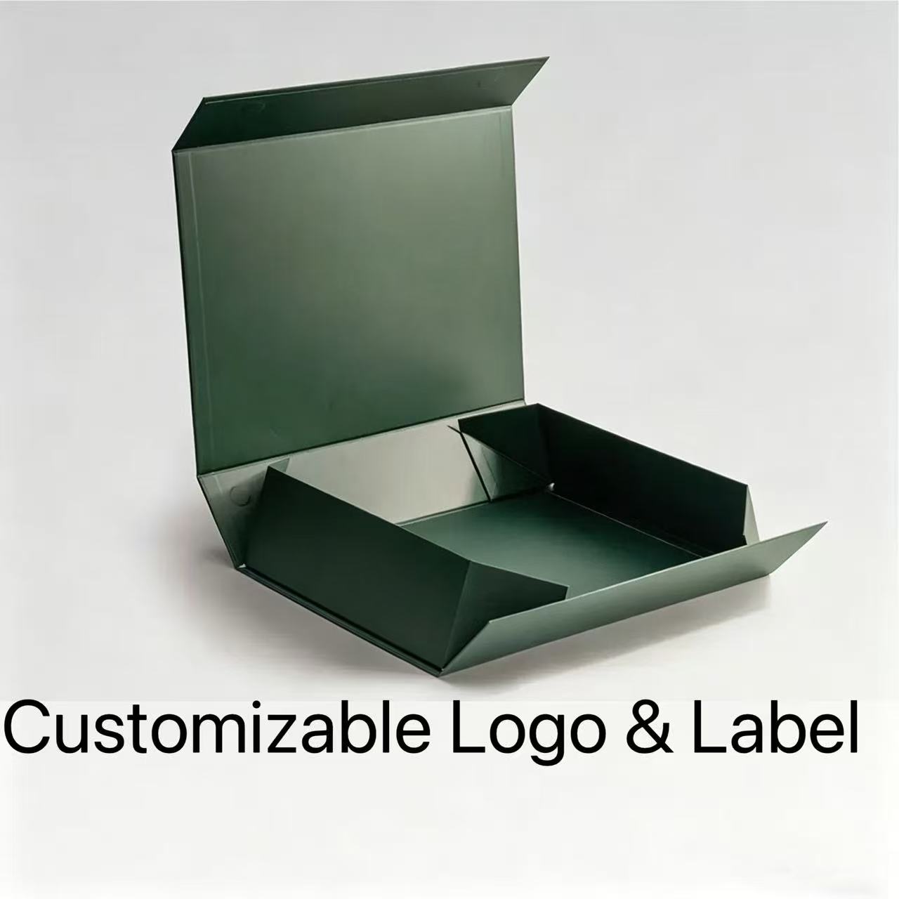 Green Magnetic Gift Box — angled view